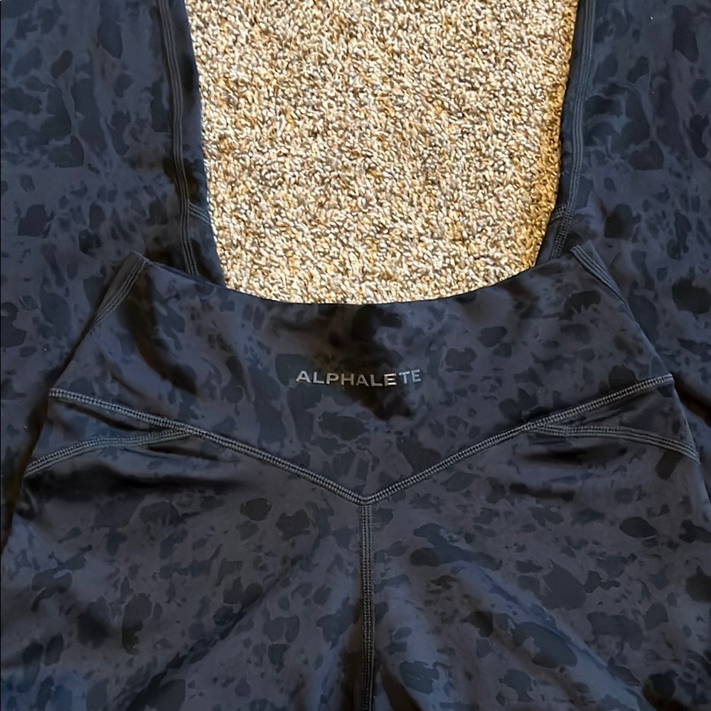 Alphalete Surface Power Leggings Color: Pebble Print